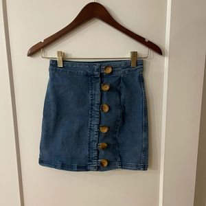 Free People - Denim mini skirt